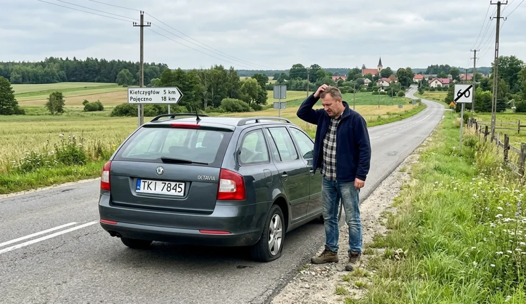 przebite koło co robić