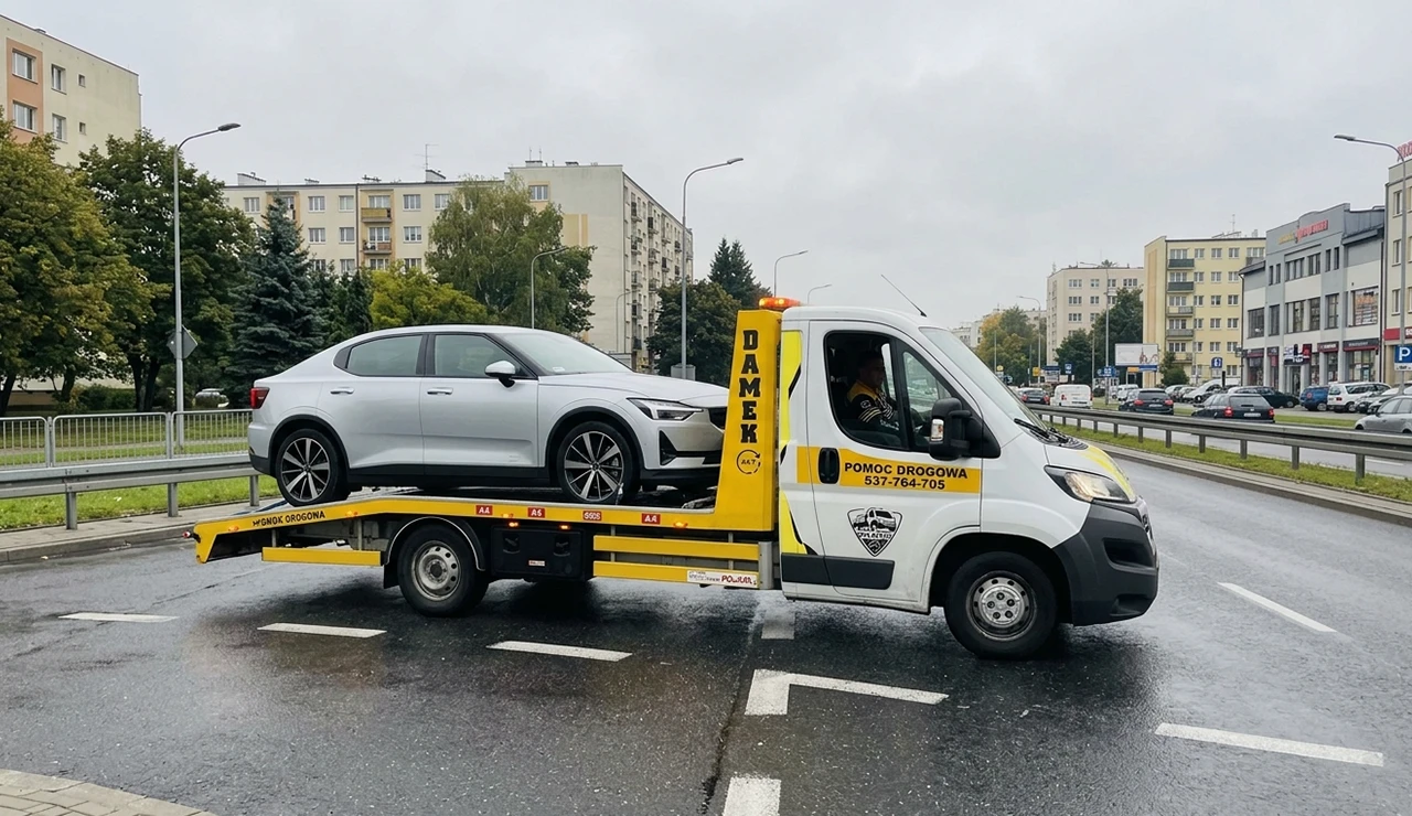 Holowanie samochodu elektrycznego – dlaczego tylko laweta?