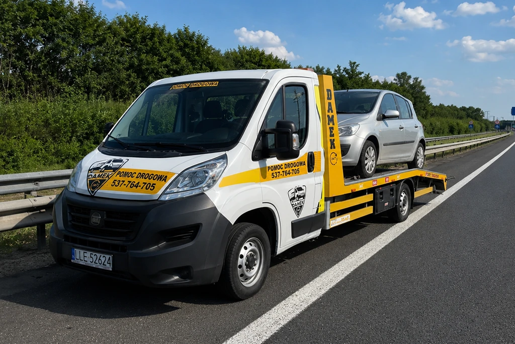 Laweta na autostradę A4 – szybka pomoc drogowa na śląskim odcinku A4, całą dobę